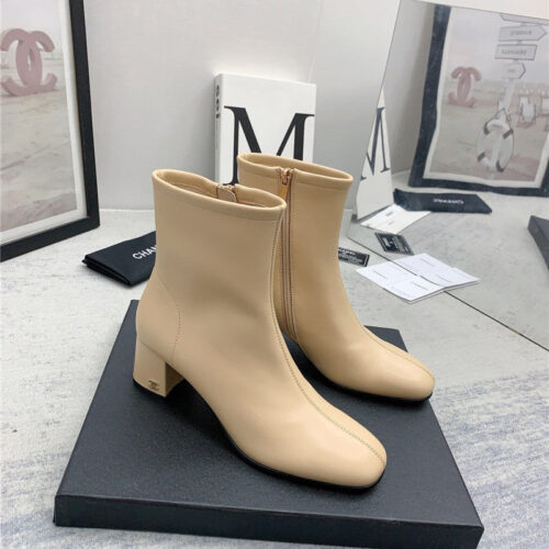 High Quality Luxury Chanel Autumn And Winter All-Match Elastic Ankle Boots – Style 39398