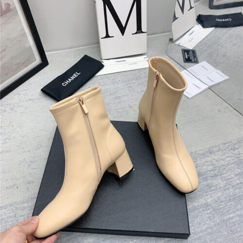 High Quality Luxury Chanel Autumn And Winter All-Match Elastic Ankle Boots – Style 39398 product detail