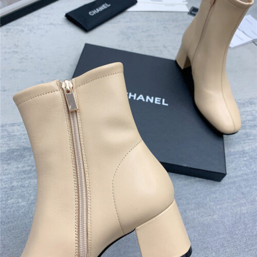 High Quality Luxury Chanel Autumn And Winter All-Match Elastic Ankle Boots – Style 39398 product detail