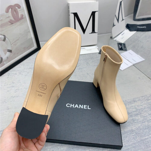 High Quality Luxury Chanel Autumn And Winter All-Match Elastic Ankle Boots – Style 39398 product detail