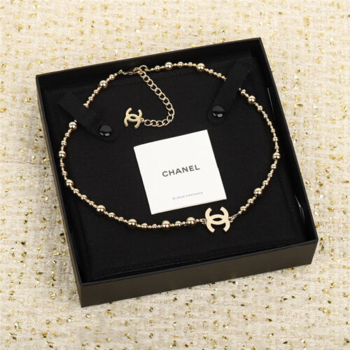 High Quality Luxury Chanel Copper Ball Decoration Necklace alternate view