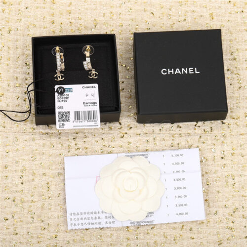 High Quality Luxury Chanel Double C Earrings