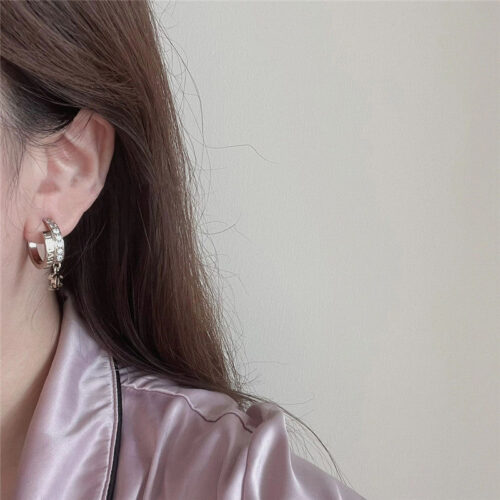 High Quality Luxury Chanel Double C Earrings alternate view