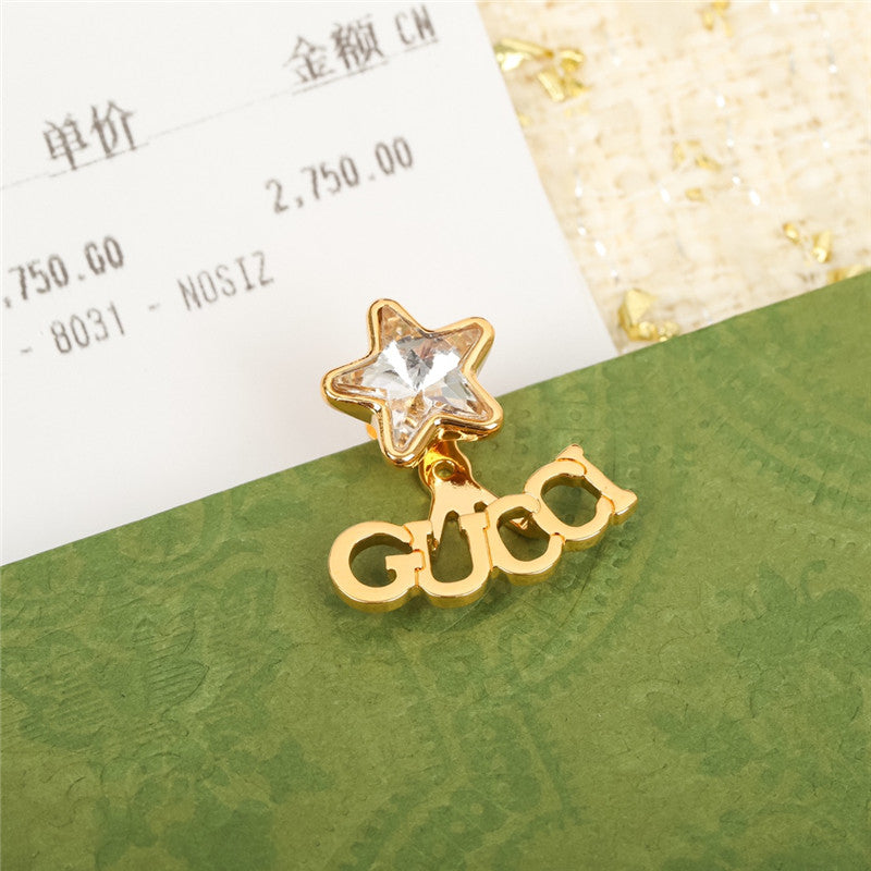 High Quality Luxury Gucci Large Single Stud Earrings