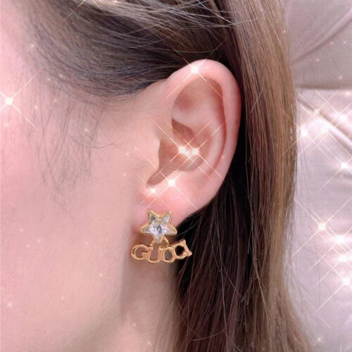 High Quality Luxury Gucci Large Single Stud Earrings alternate view
