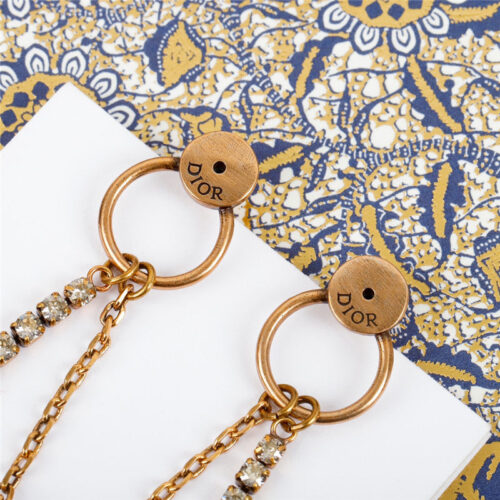 High Quality Luxury Dior Clover Cd Love Left And Right Earrings product detail