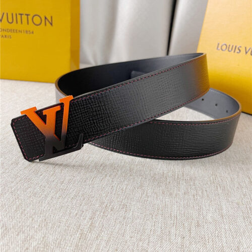 High Quality Luxury Louis Vuitton Two-Color Letter Buckle Double-Sided Belt – Style 28870 product detail