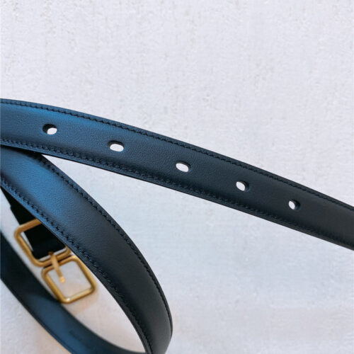 High Quality Luxury YSL Double Buckle Narrow Belt – Style 53638 product detail