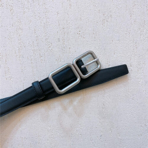 High Quality Luxury YSL Double Buckle Narrow Belt – Style 86406 product detail