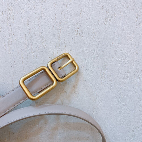 High Quality Luxury YSL Double Buckle Narrow Belt – Style 51942 product detail