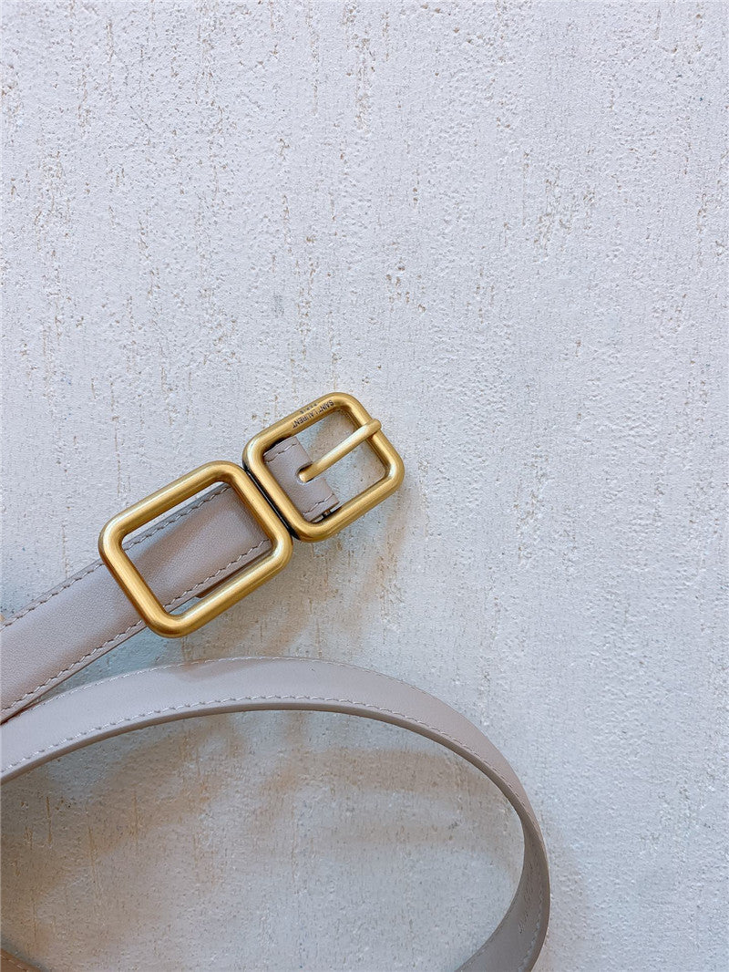 High Quality Luxury YSL Double Buckle Narrow Belt – Style 51942 product detail