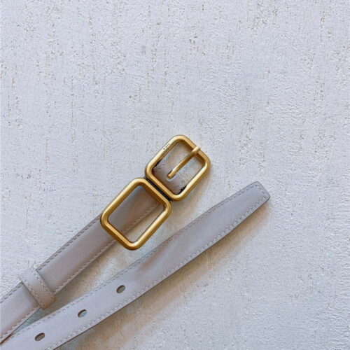 High Quality Luxury YSL Double Buckle Narrow Belt – Style 51942 product detail
