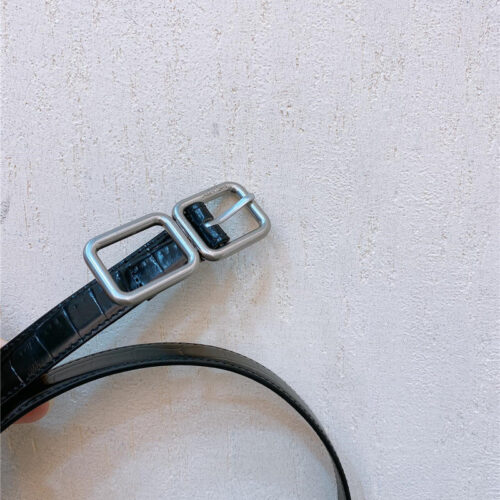 High Quality Luxury YSL Double Buckle Narrow Belt product detail