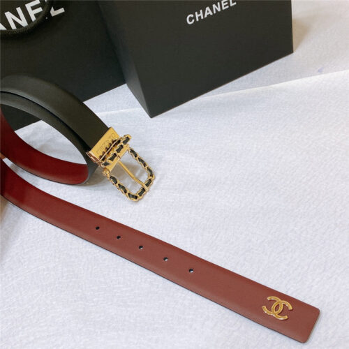 High Quality Luxury Chanel Swivel Hardware Buckle Belt alternate view
