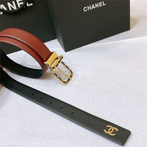 High Quality Luxury Chanel Swivel Hardware Buckle Belt – Style 82918 alternate view