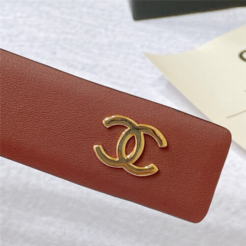 High Quality Luxury Chanel Swivel Hardware Buckle Belt – Style 82918 product detail