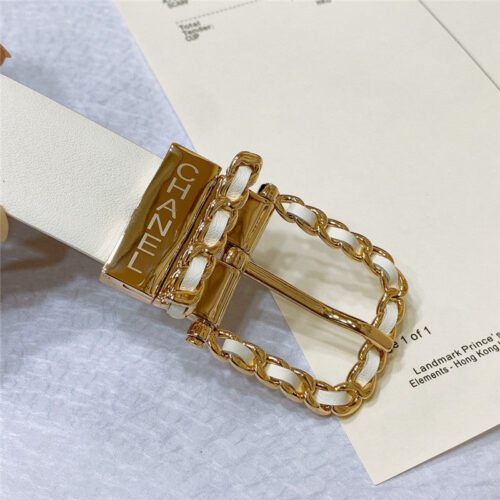 High Quality Luxury Chanel Swivel Hardware Buckle Belt – Style 81222 product detail
