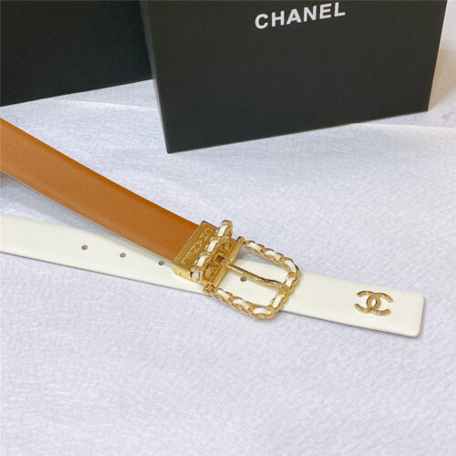 High Quality Luxury Chanel Swivel Hardware Buckle Belt – Style 81222 product detail