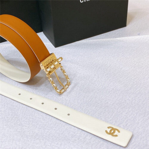 High Quality Luxury Chanel Swivel Hardware Buckle Belt – Style 46758 alternate view