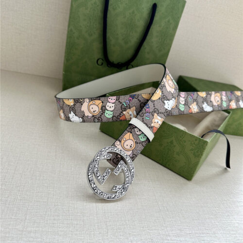 High Quality Luxury Gucci GG Supreme Canvas Belt – Style 71462 product detail