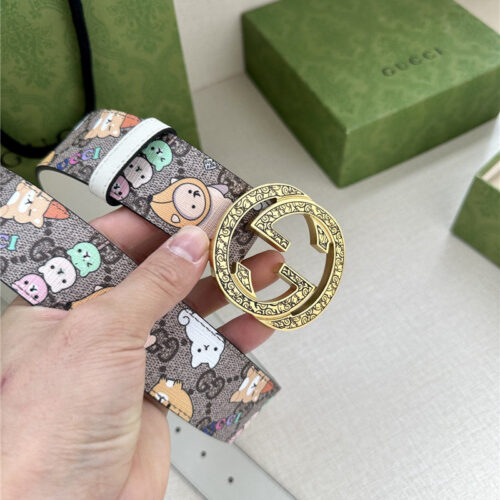 High Quality Luxury Gucci GG Supreme Canvas Belt – Style 71462 product detail