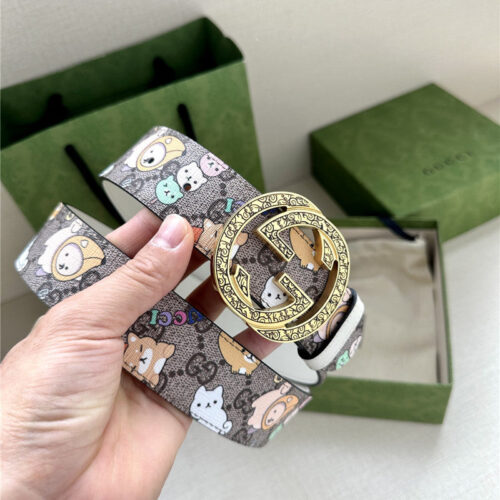 High Quality Luxury Gucci GG Supreme Canvas Belt – Style 71462 product detail