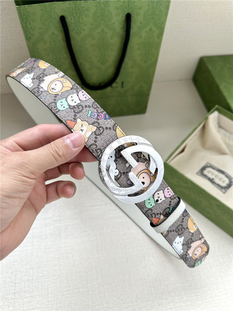 High Quality Luxury Gucci GG Supreme Canvas Belt – Style 02534 product detail