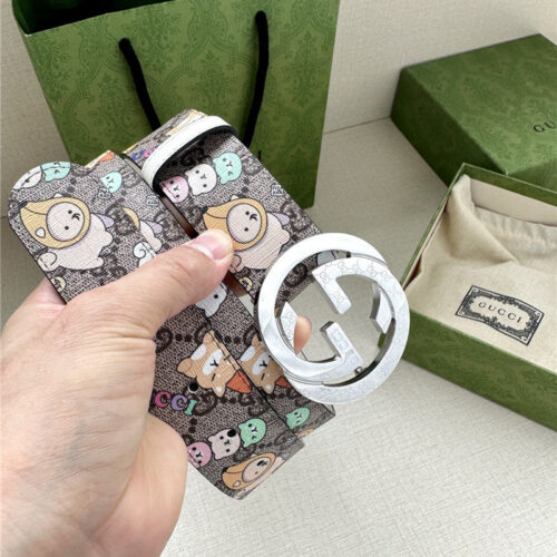 High Quality Luxury Gucci GG Supreme Canvas Belt – Style 02534 product detail