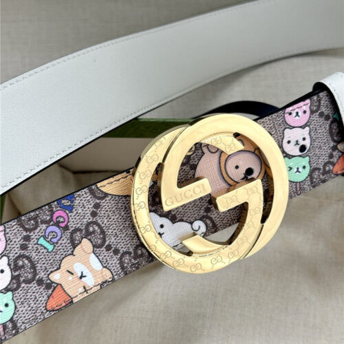 High Quality Luxury Gucci GG Supreme Canvas Belt – Style 02534 product detail