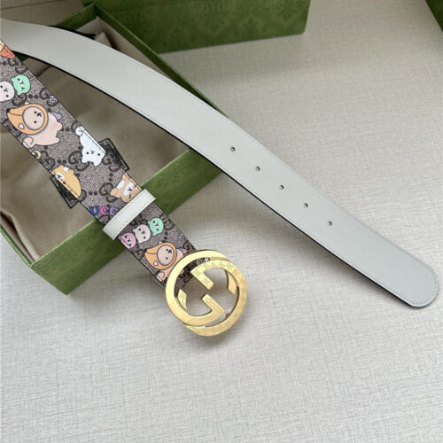 High Quality Luxury Gucci GG Supreme Canvas Belt – Style 02534 product detail