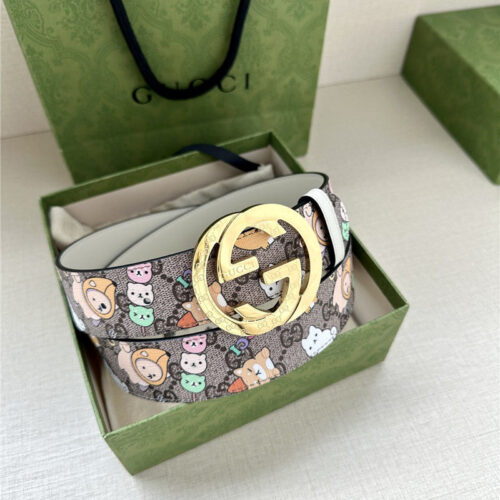 High Quality Luxury Gucci GG Supreme Canvas Belt – Style 02534 product detail
