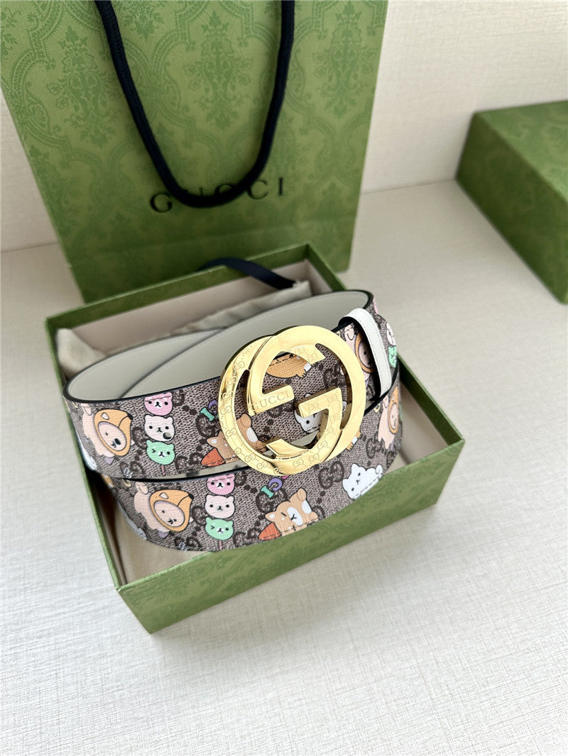 High Quality Luxury Gucci GG Supreme Canvas Belt – Style 02534 product detail