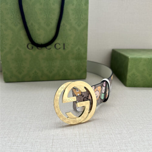 High Quality Luxury Gucci GG Supreme Canvas Belt – Style 02534 product detail