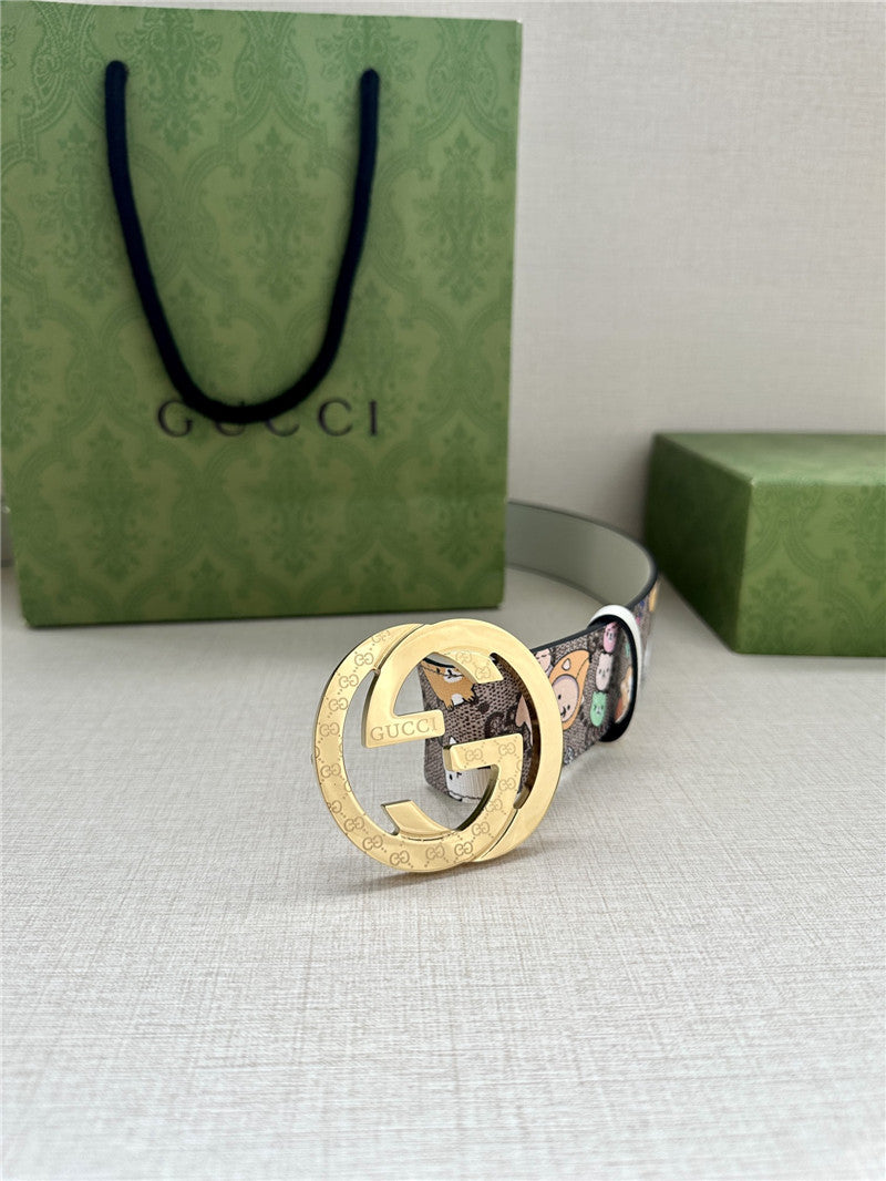 High Quality Luxury Gucci GG Supreme Canvas Belt – Style 02534 product detail