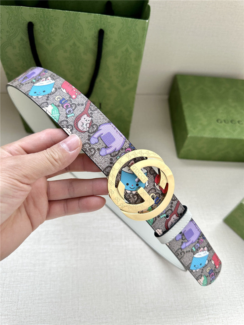 High Quality Luxury Gucci GG Supreme Canvas Belt product detail