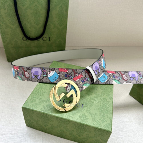 High Quality Luxury Gucci GG Supreme Canvas Belt product detail