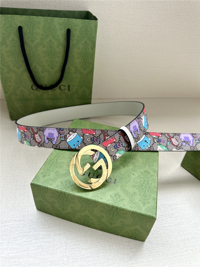 High Quality Luxury Gucci GG Supreme Canvas Belt product detail