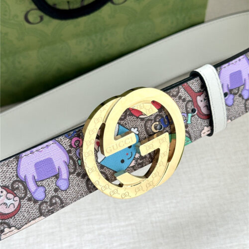 High Quality Luxury Gucci GG Supreme Canvas Belt product detail