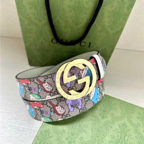 High Quality Luxury Gucci GG Supreme Canvas Belt product detail