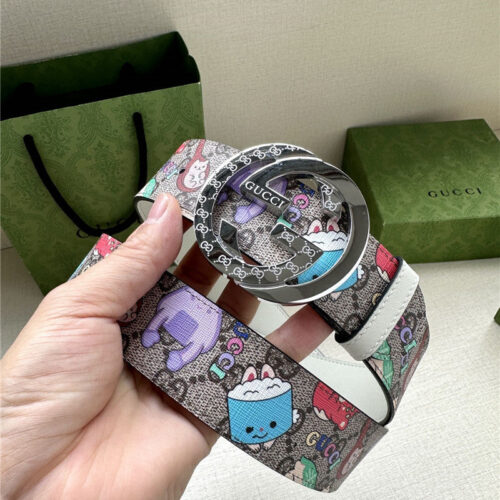High Quality Luxury Gucci GG Supreme Canvas Belt product detail