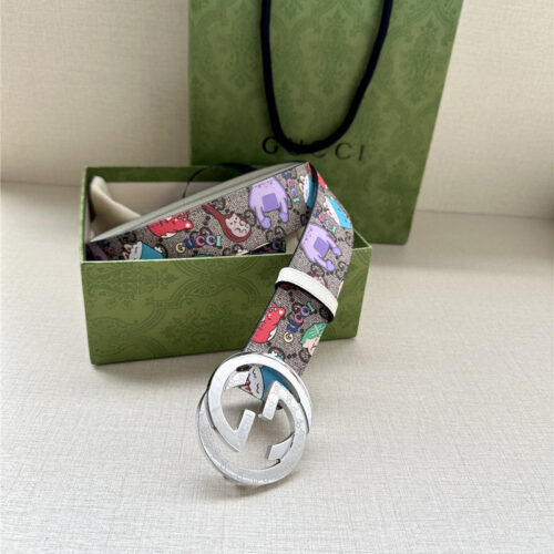 High Quality Luxury Gucci GG Supreme Canvas Belt product detail