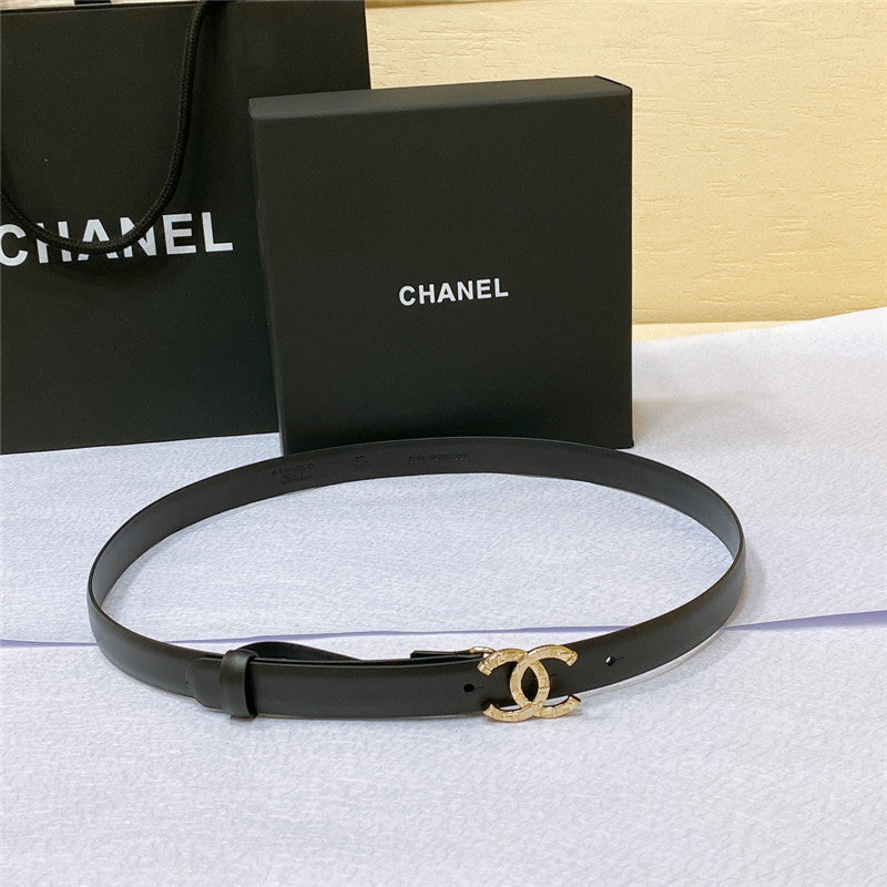High Quality Luxury Chanel Cc Engraved Craft Logo Buckle Belt – Style 32710