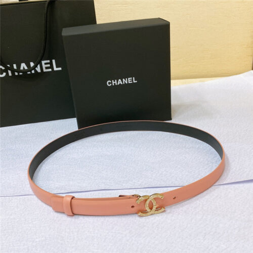 High Quality Luxury Chanel Cc Engraved Craft Logo Buckle Belt – Style 29318