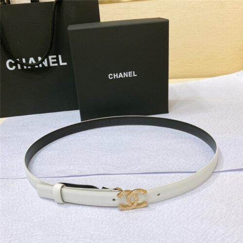 High Quality Luxury Chanel Cc Engraved Craft Logo Buckle Belt