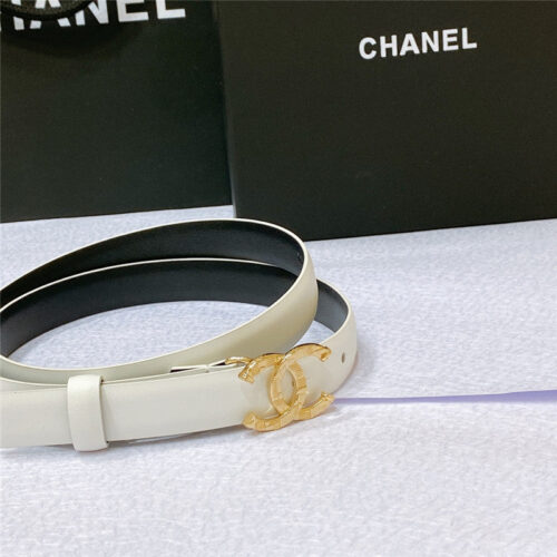 High Quality Luxury Chanel Cc Engraved Craft Logo Buckle Belt alternate view