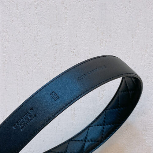 High Quality Luxury Chanel Gold Metal Logo Buckle Belt product detail