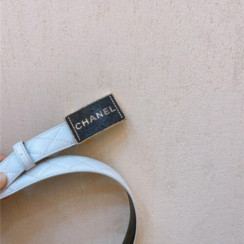 High Quality Luxury Chanel Gold Metal Logo Buckle Belt – Style 81286 product detail