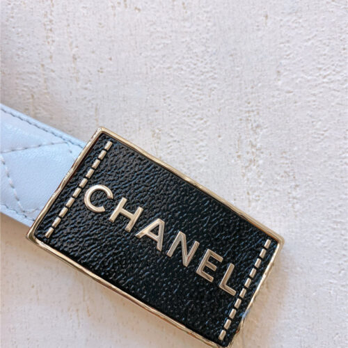 High Quality Luxury Chanel Gold Metal Logo Buckle Belt – Style 81286 product detail