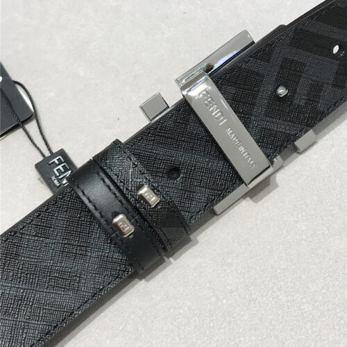 High Quality Luxury Fendi Belt In Calfskin With Printed Canvas Bottom – Style 33670 product detail