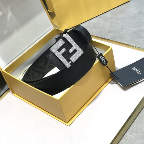 High Quality Luxury Fendi Belt In Calfskin With Printed Canvas Bottom – Style 33670 product detail